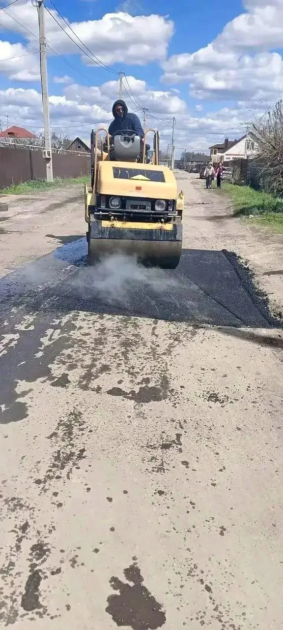 Ямочный ремонт горячим асфальтом